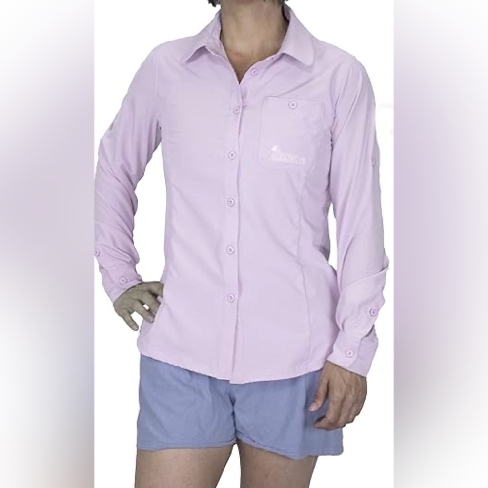 Element Women's Light Pink Button-Up Blouse